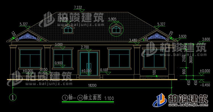 正立面图