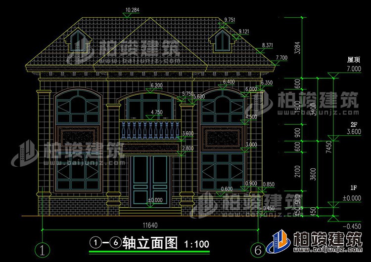 正立面图